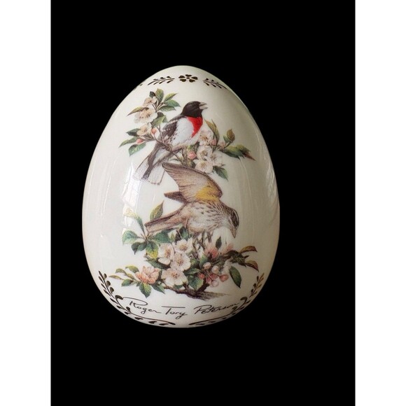 Danbury Mint Other - Danbury Mint Roger Tory Peterson Porcelain Songbird Egg Rose-Breasted Grosbeak